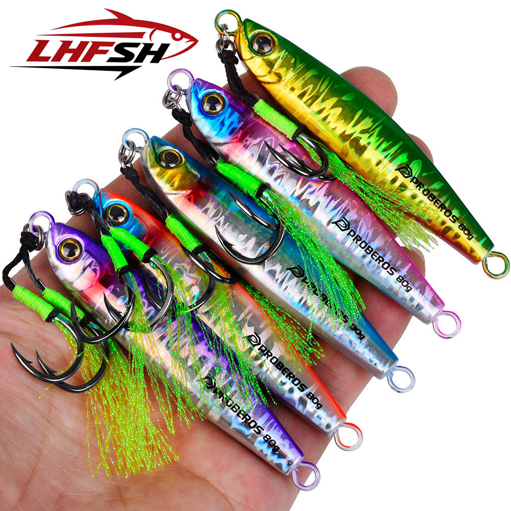 Fishing Hook Jig - LHFSH 35g-80g Long Cast Metal Jig