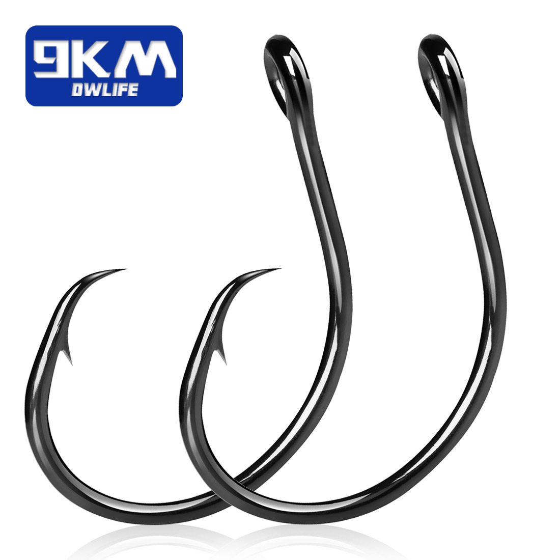 Fishing Hook Offset - 9KM 25-50Pcs Inline Wide Gap Circle