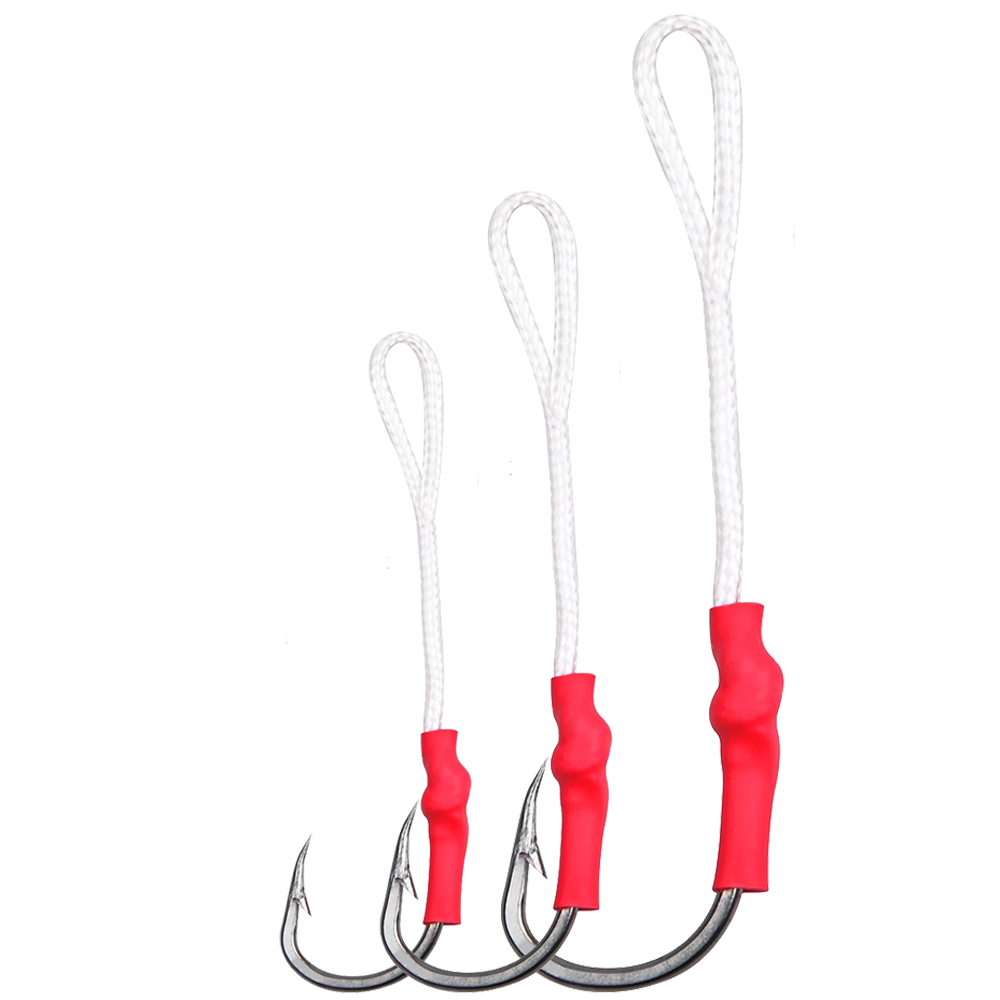 Fishing Hook Offset - 5Pcs 1/0-10/0 Slow jig assist fishing