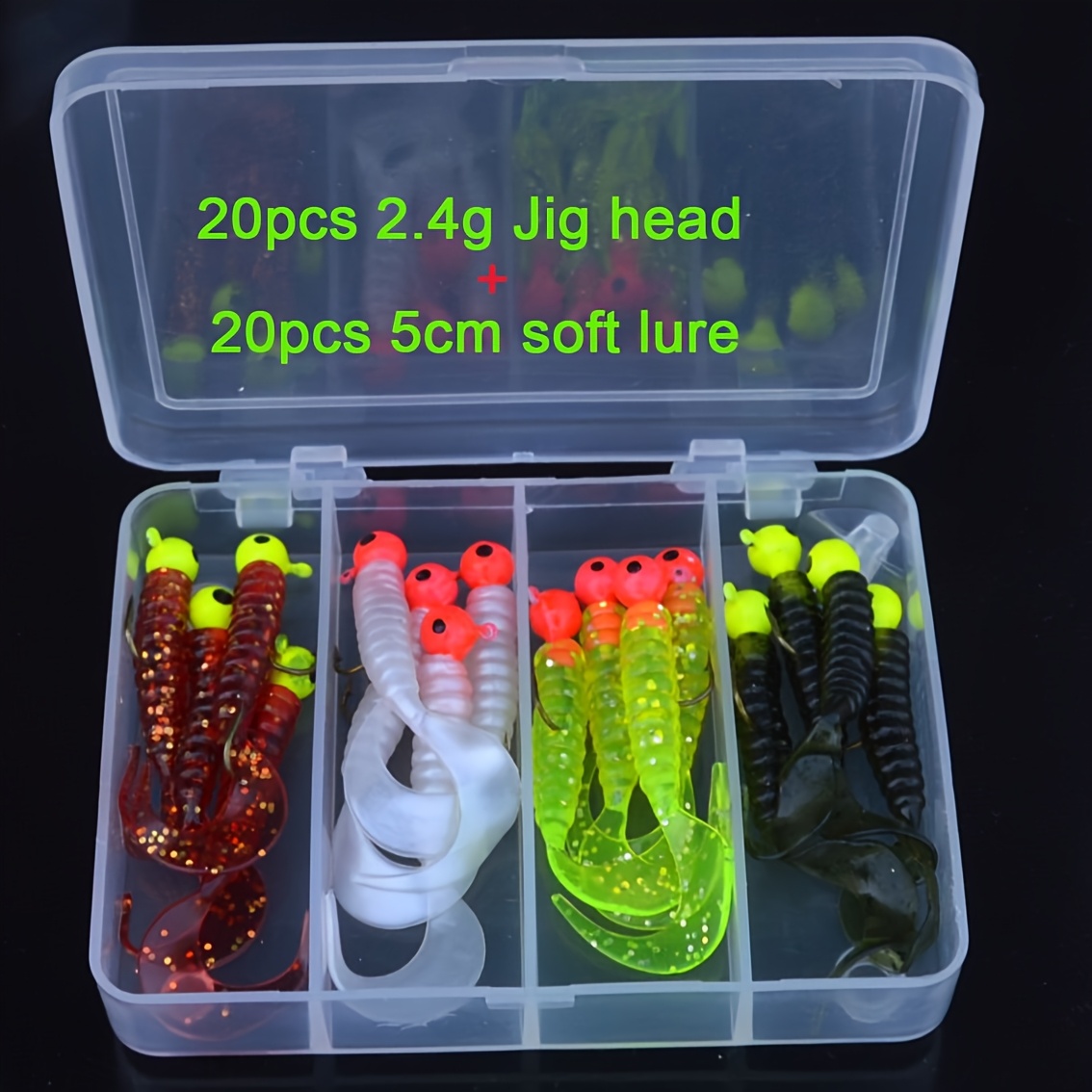 Fishing Hook Jig - 40pcs/Set Fishing Lure Set 20pcs Metal