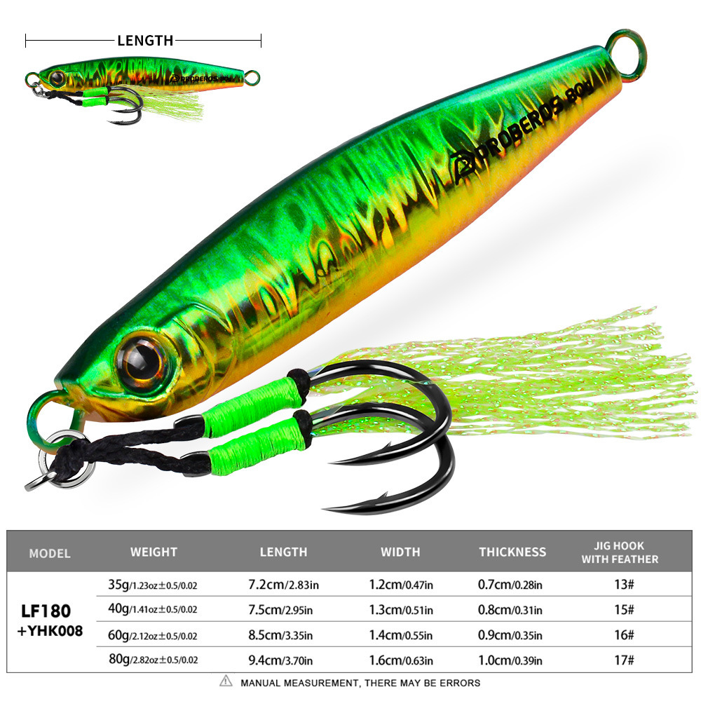 LHFSH 35g-80g Long Cast Metal  - Fishing Hook Jig review and price