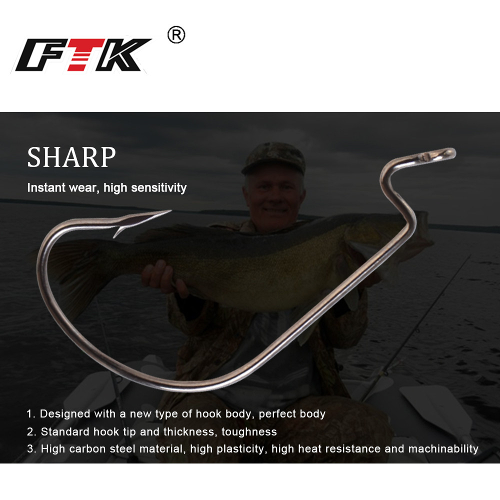 FTK 12-20PCS Offset Fishing Ho - Fishing Hook Offset review and price