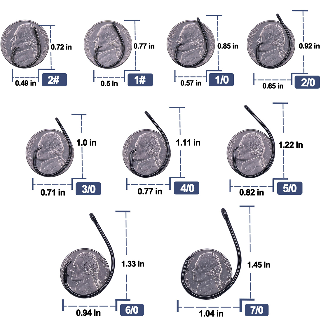 9KM 25-50Pcs Inline Wide Gap C - Fishing Hook Offset review and price