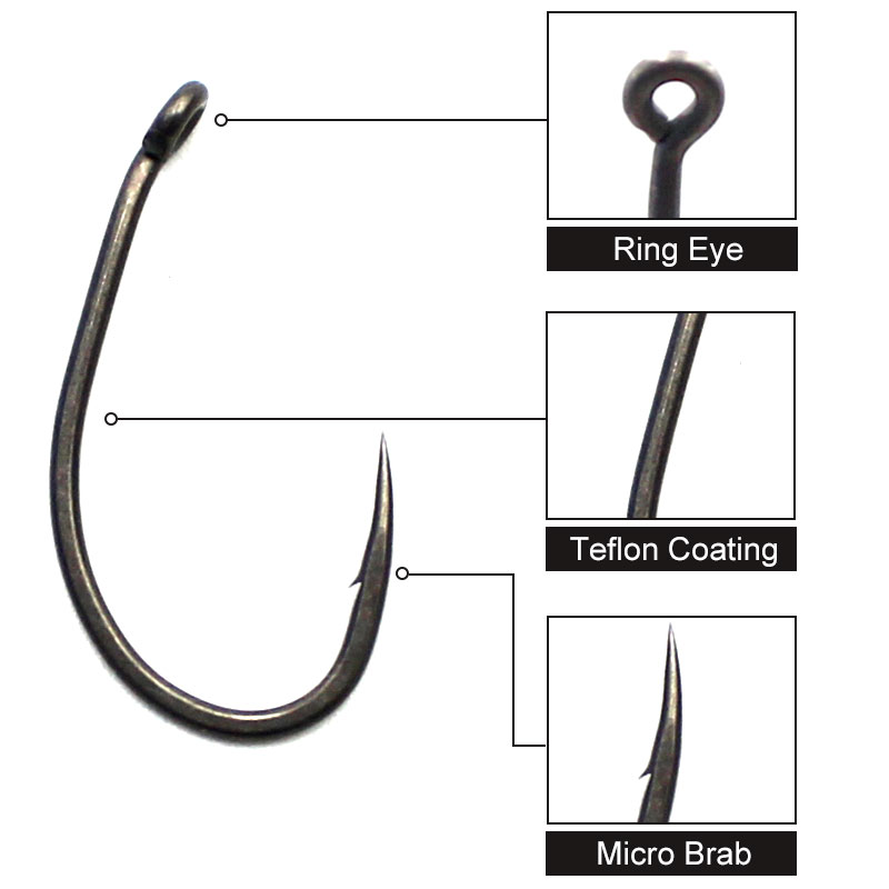 20PCS/Lot Carp fishing PTFE co - Fishing Hook Assortment review and price