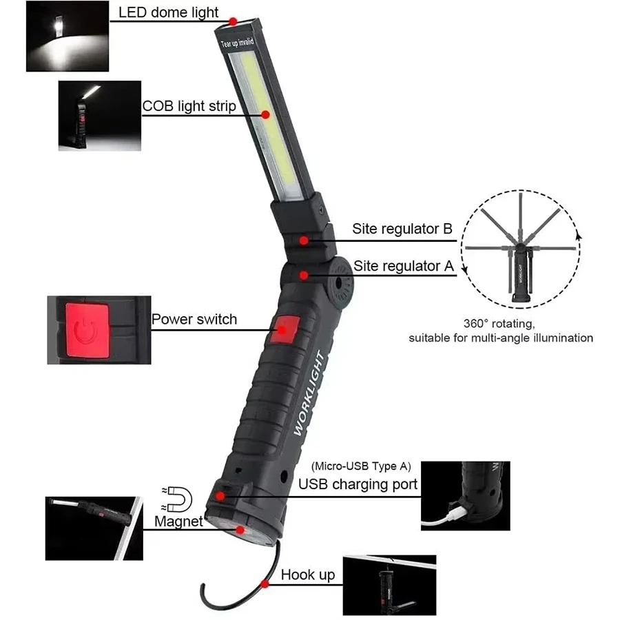 Rechargeable Magnetic Work Lig - Fishing Hook review and price