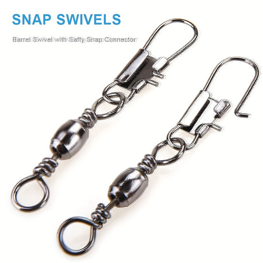 100Pcs/Lot 4#6#8#10#12# Swivel - Fishing Hook Stainless Steel review and price