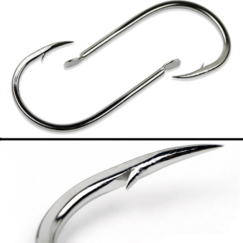 100pcs/Lot 7 Size Barbed Fishi - Fishing Hook Offset review and price