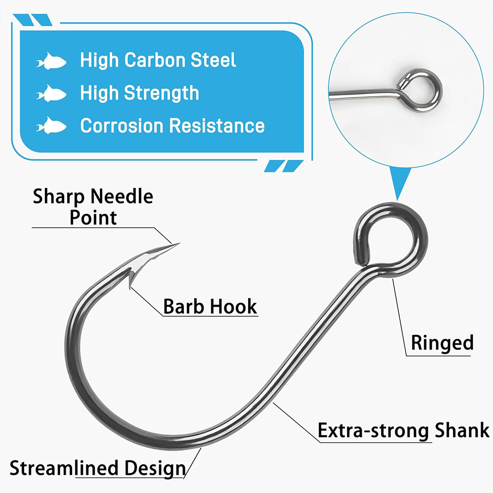 70Pcs Fishing Inline Single Ho - Fishing Hook Circle review and price