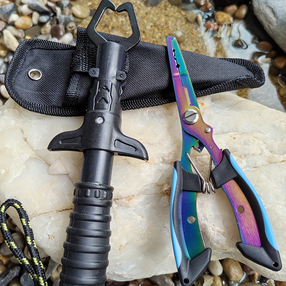 Fishing Pliers and Gripper Set - Fishing Hook Stainless Steel review and price