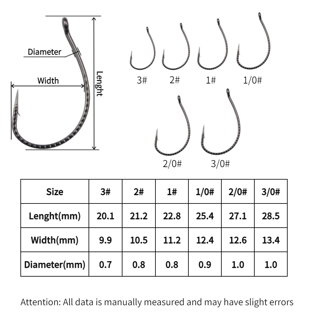 50pcs Wacky Hooks High Carbon  - Fishing Hook Offset review and price