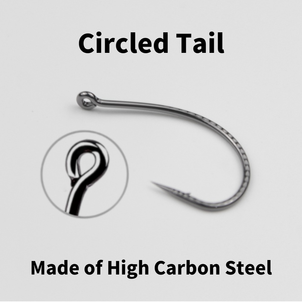 50pcs Wacky Hooks High Carbon  - Fishing Hook Offset review and price