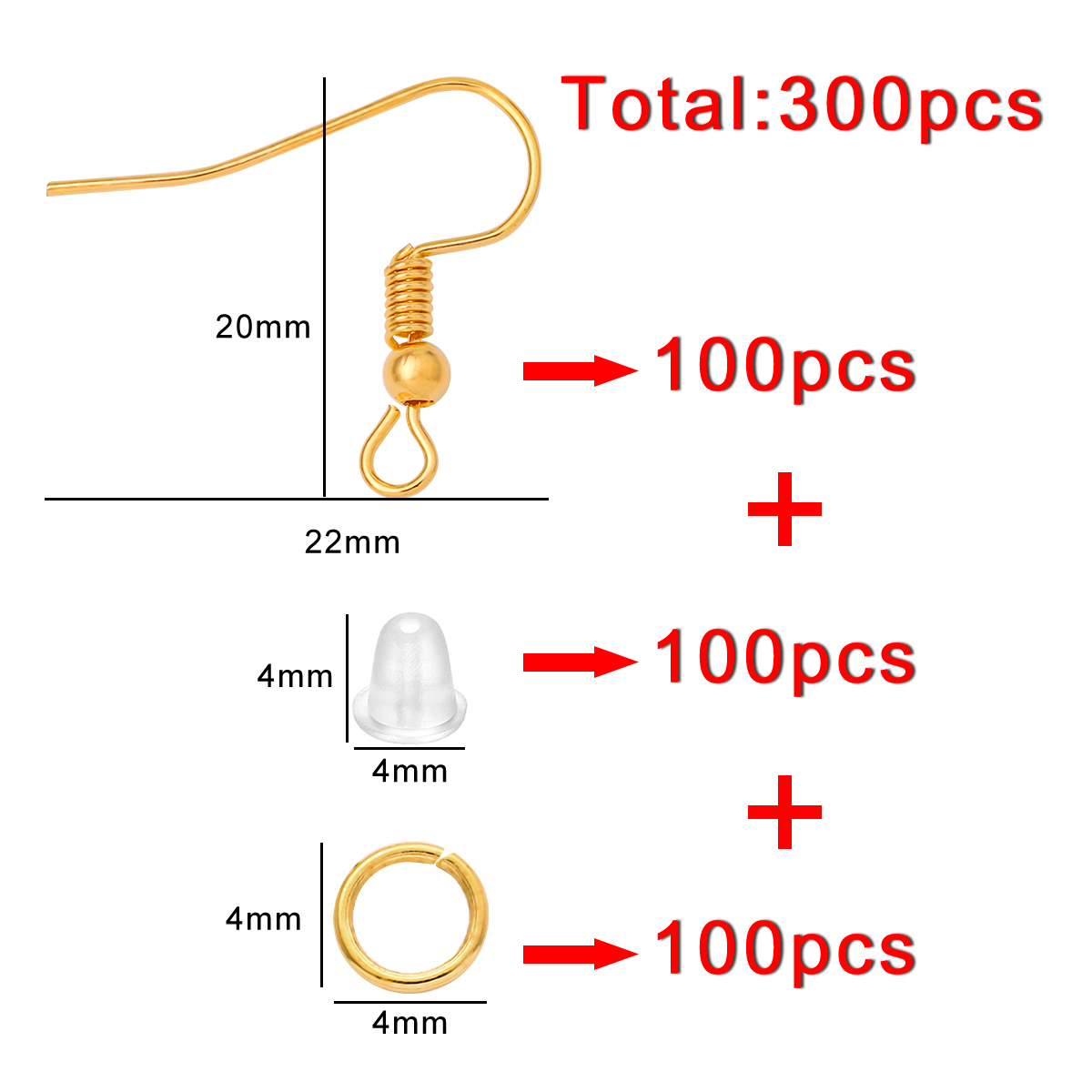 100-300pcs/Lot Hypoallergenic  - Fishing Hook Assortment review and price
