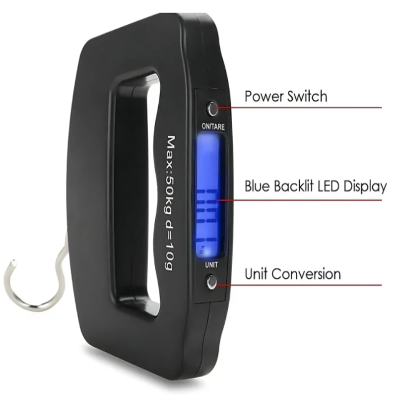 50kg/10g Travel Luggage Scale  - Fishing Hook review and price