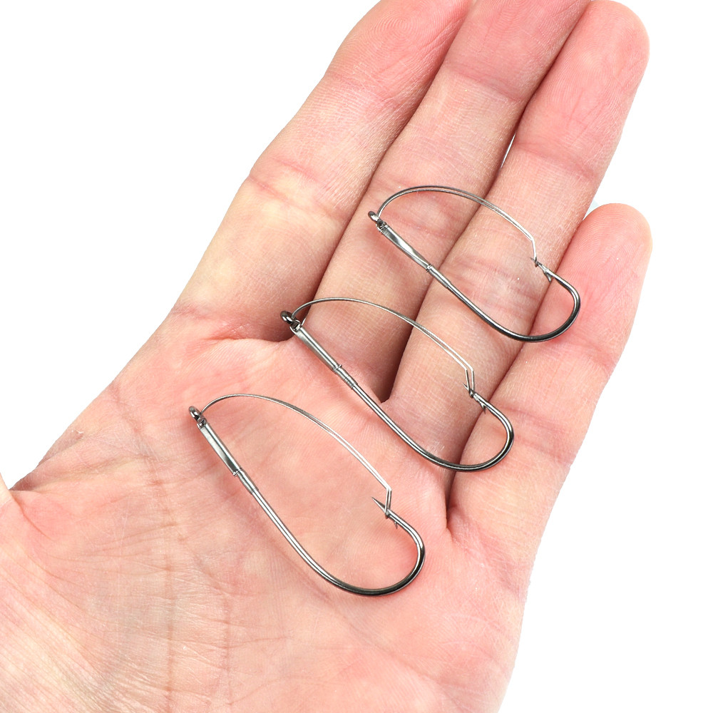 10Pcs/box Fishing Wacky Weedle - Fishing Hook Weedless review and price